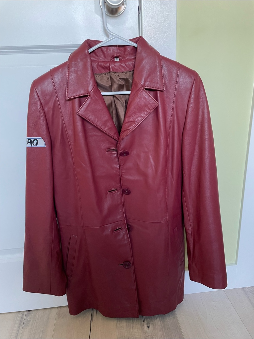 Vintage European 90’s custom made real leather jacket